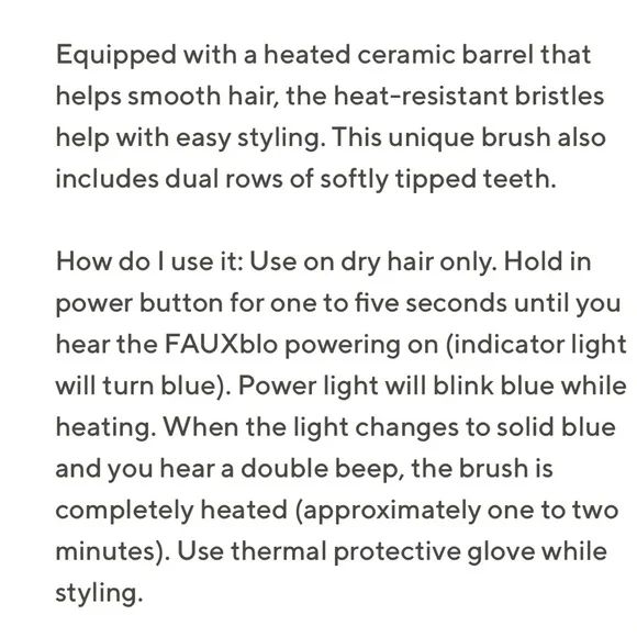Calista Ombre Gemstone FAUXblo Heated Airless Blowout Brush. GIFT w/purcase‼️ - Picture 7 of 11